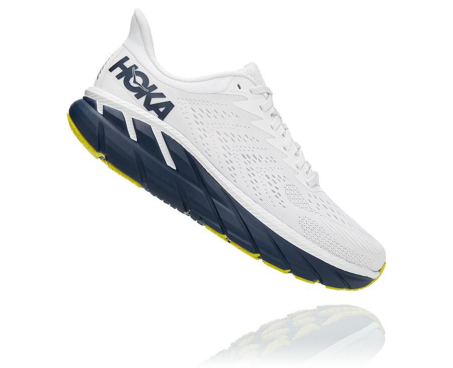 Tenis Hoka One One Hombre Blancos/Negros - Clifton 7 - INQR27841